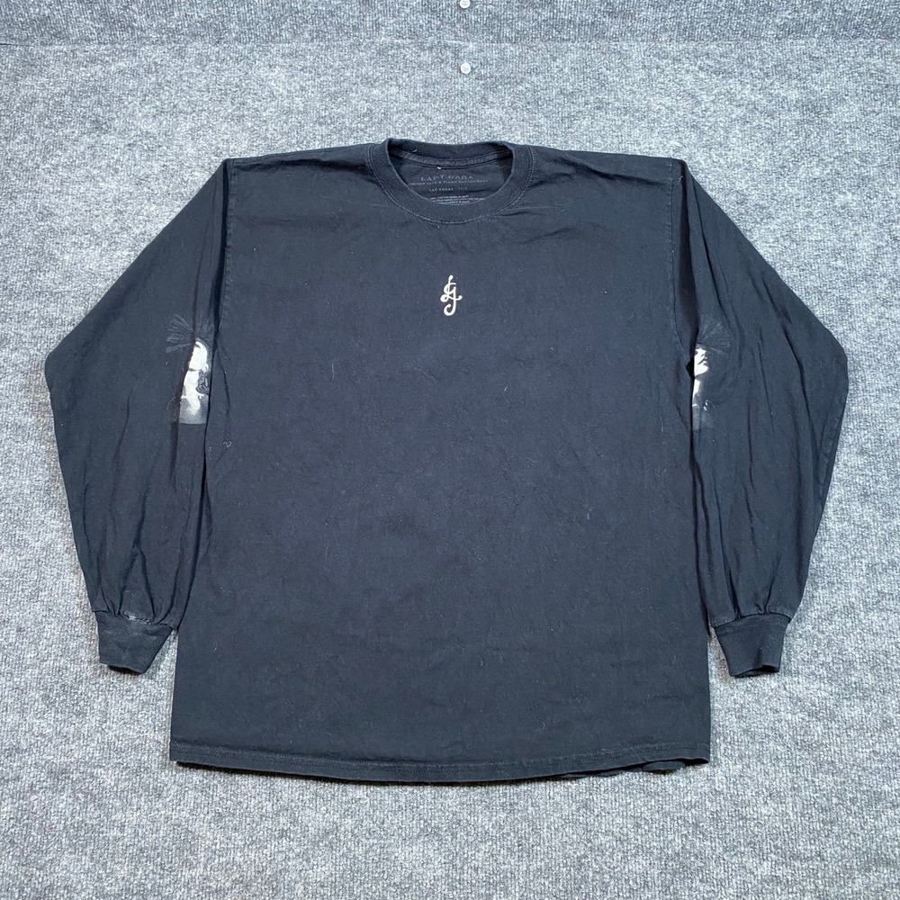 Lady Gaga Las Vegas Jazz & Piano 2019 Long Sleeve Shirt Mens Large Black Tour